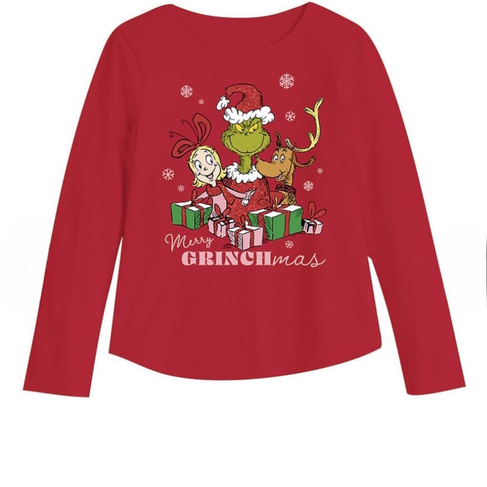 Jumping Beans Dr. Seuss "Merry Grinchmas"  Graphic Tee